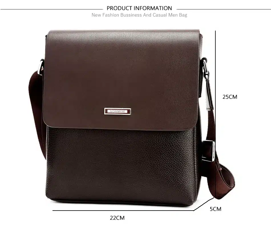 VORMOR 2017 Promotion Designers Brand Men's Messenger Bags PU Leather Vintage Men Shoulder Bag Man Crossbody bag 9