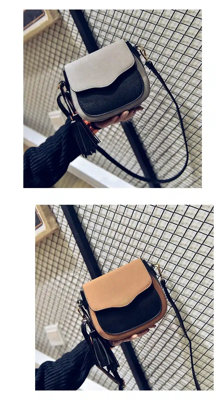 Free shipping, 2018 new trend women handbags, retro simple flap, fashion shoulder bag, tassel ornaments woman messenger bag. 20