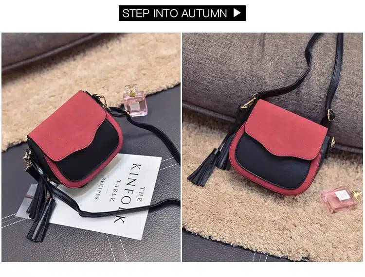Free shipping, 2018 new trend women handbags, retro simple flap, fashion shoulder bag, tassel ornaments woman messenger bag. 28
