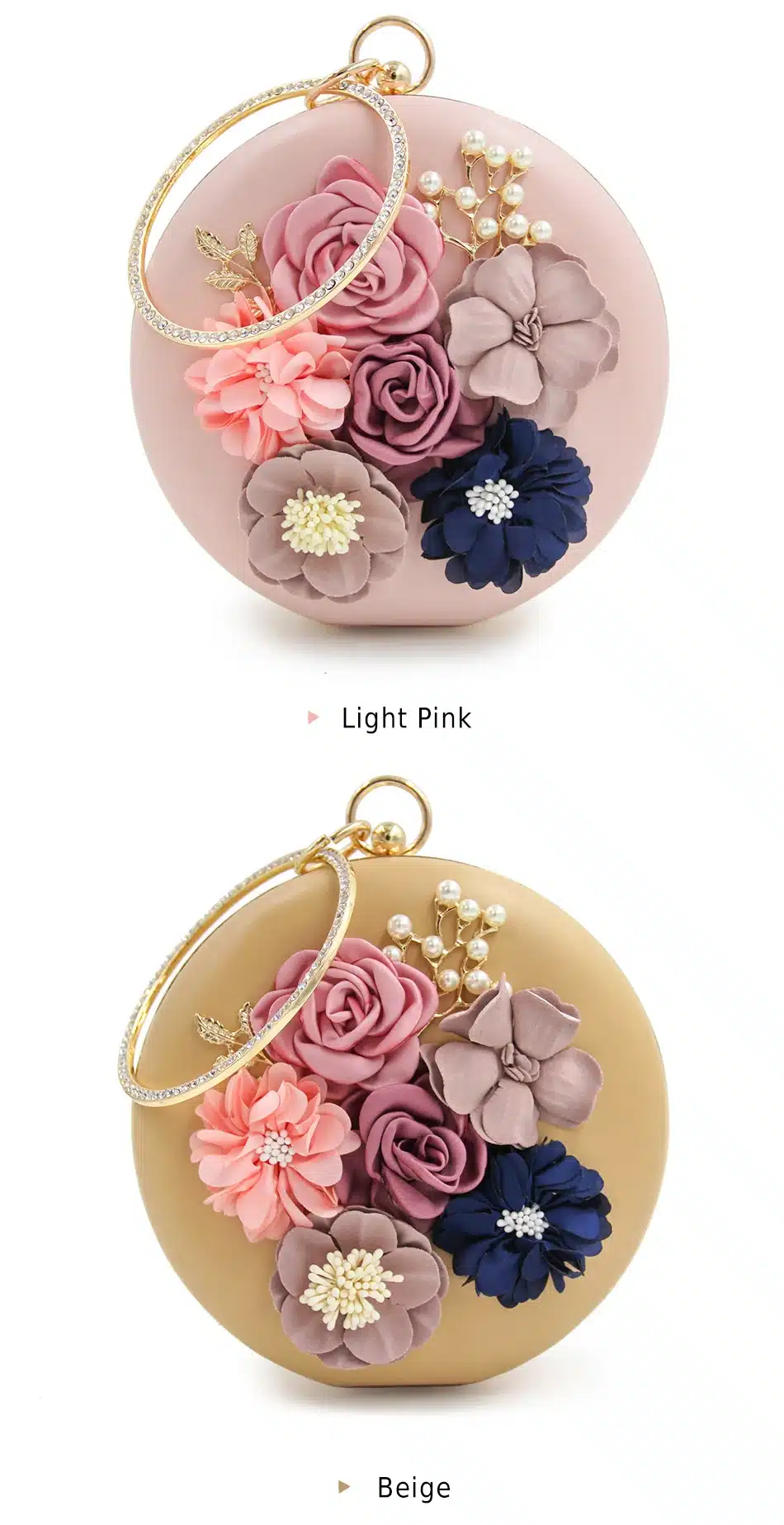 Milisente 2018 New Women Evening Clutches Bags Ladies Flower Wedding Bag Day Clutch Purse Female Party Bag 13
