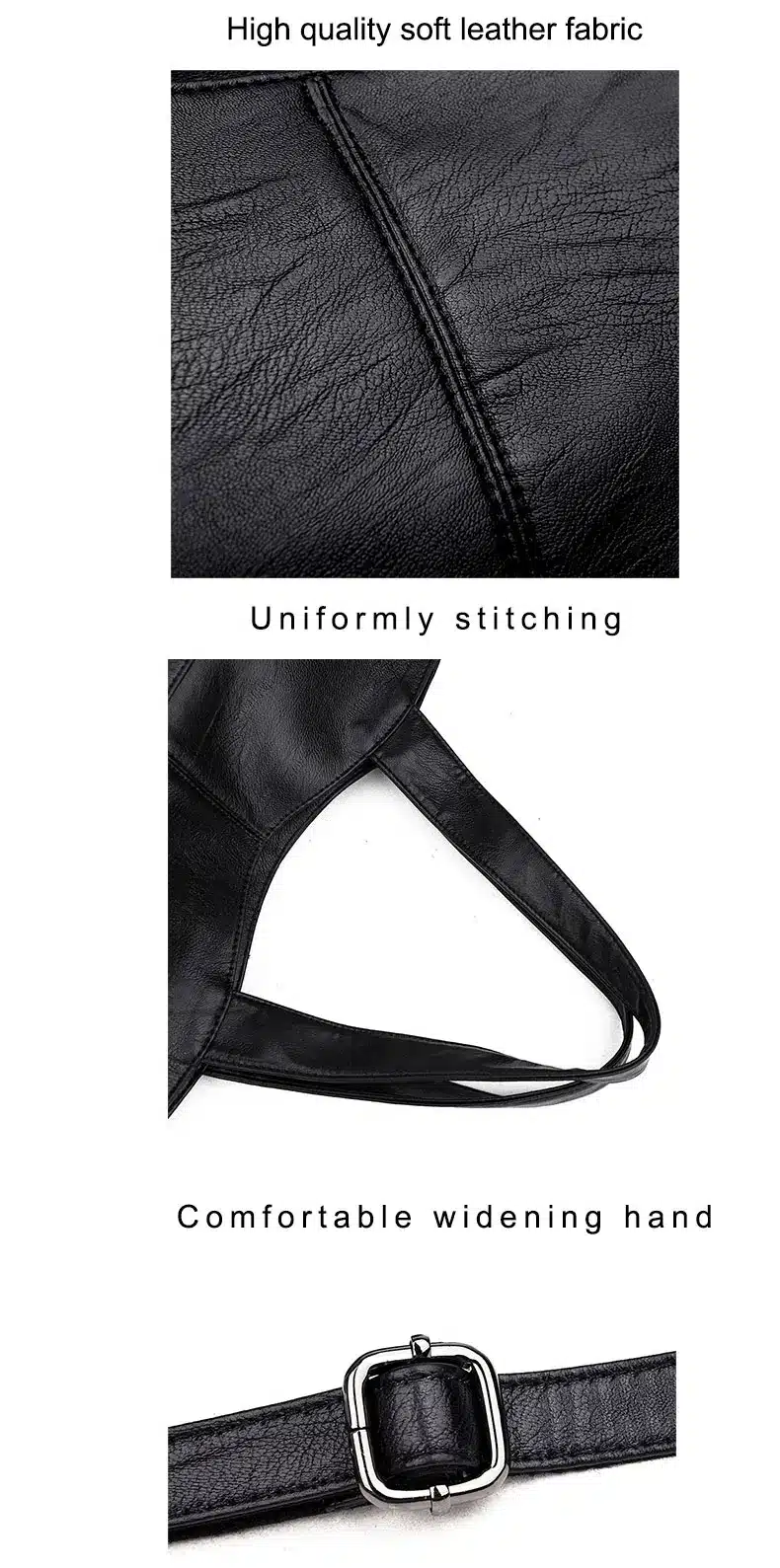Women Handbag Leather Women Shoulder Bags 2 sets Famous Brand Designer Women Messenger Bags Ladies Casual Tote Bags sac a main 6