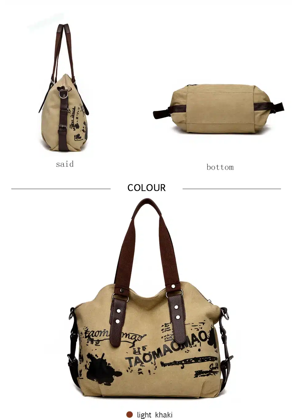 Vintage Graffiti Women's Bag Canvas Handbag Female Famous Designer Shoulder Bag Ladies Tote Fashion Large Sac a Main bolsos Muje 9