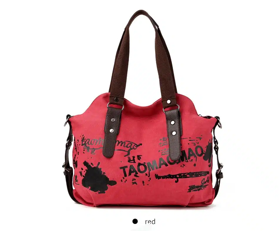 Vintage Graffiti Women's Bag Canvas Handbag Female Famous Designer Shoulder Bag Ladies Tote Fashion Large Sac a Main bolsos Muje 10