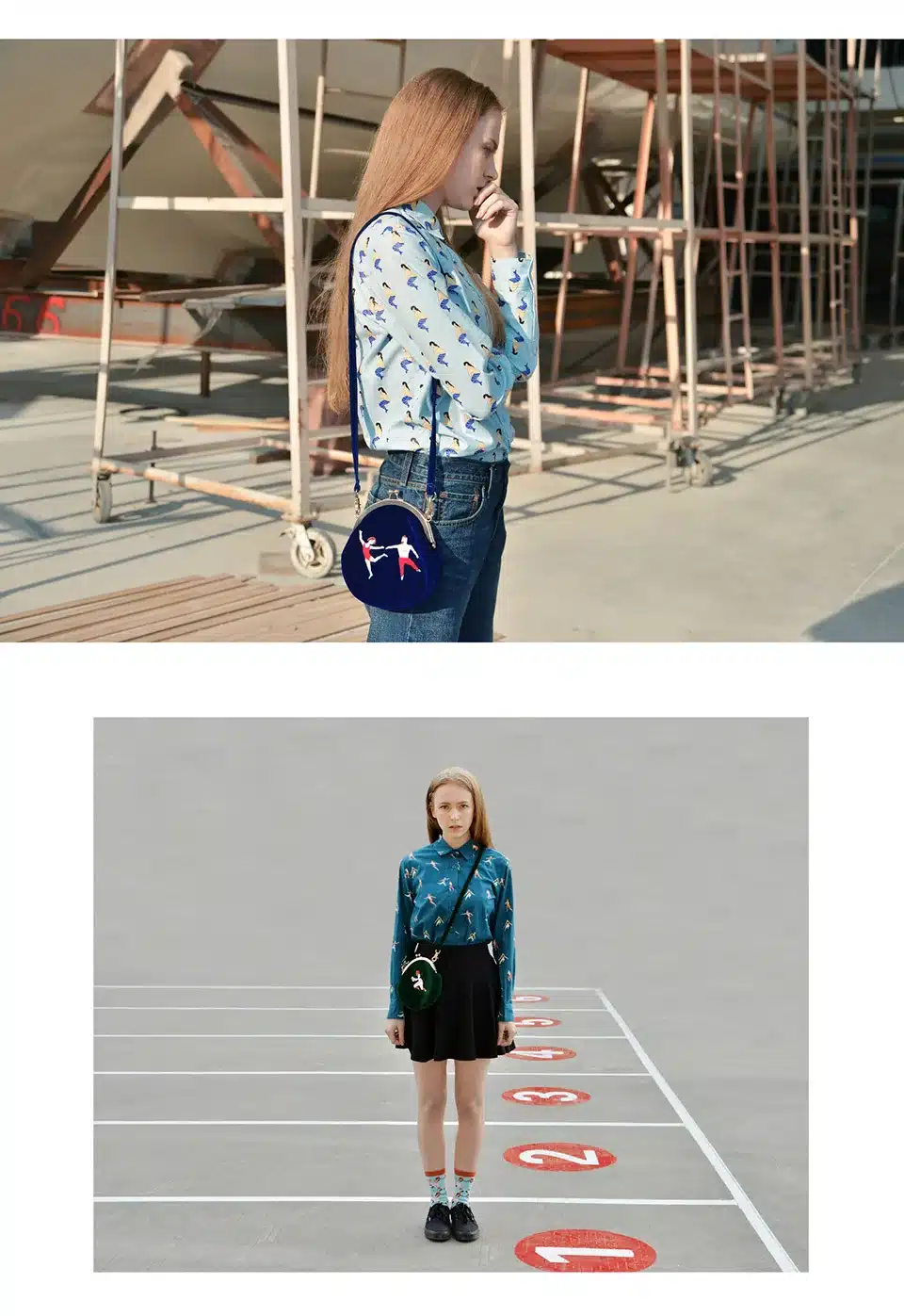 YIZISToRe Vintage Velvet Embroidery Women Messenger Bags In Semi-circle Round Shape Original Designed(FUN KIK) 2