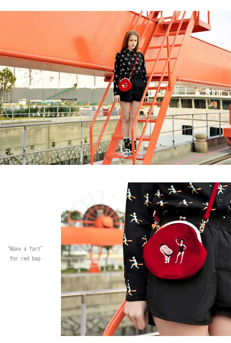 YIZISToRe Vintage Velvet Embroidery Women Messenger Bags In Semi-circle Round Shape Original Designed(FUN KIK) 4