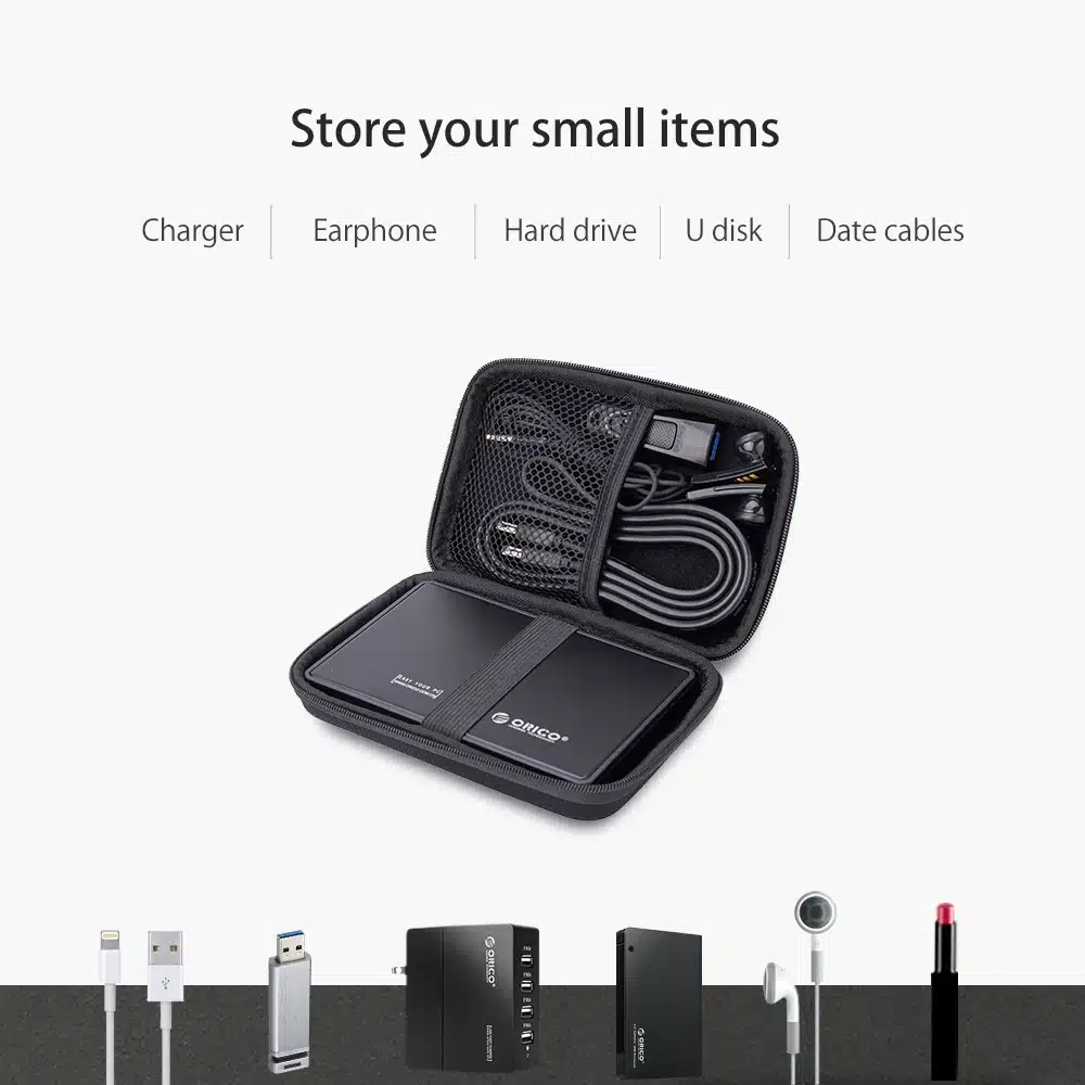 ORICO NylonMultifunction Hard Carrying Case For Cards Earphone Storage Bag Protective Cover 13