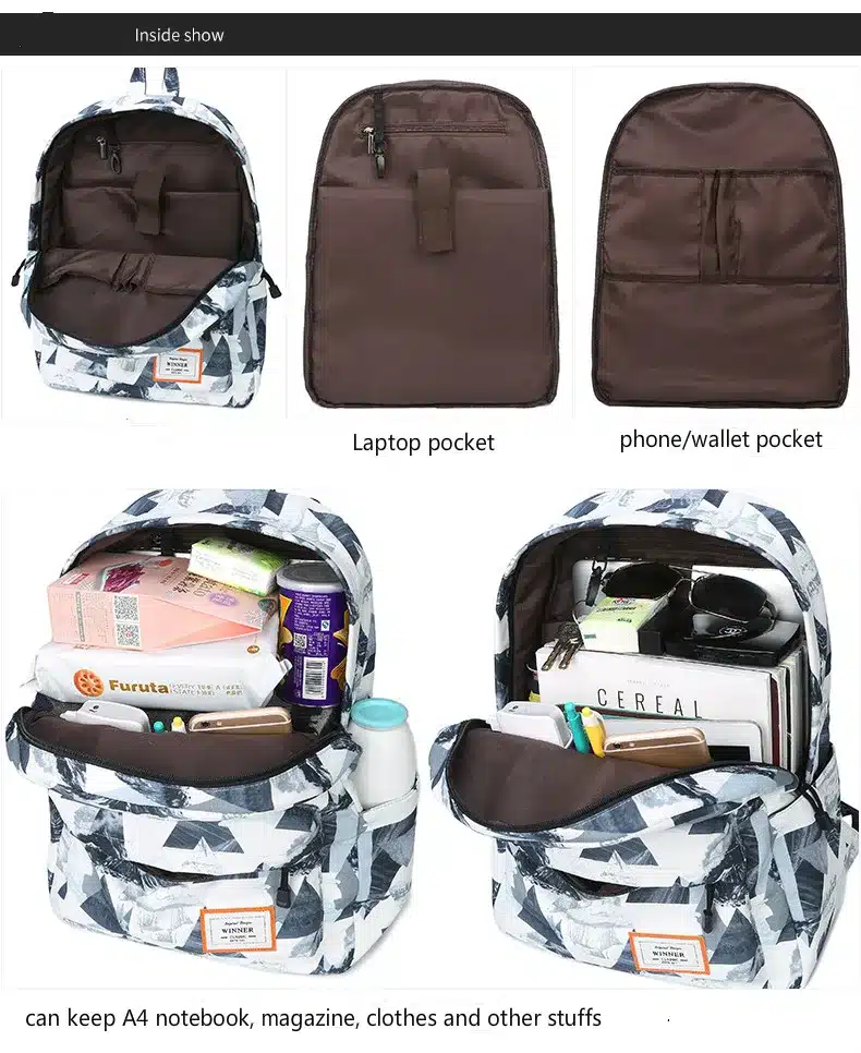 Tourya Casual Women Backpack School Backpacks Bags Bookbag for Teenagers Girls Laptop Backbag Travel Daypack Mochila Feminina 19