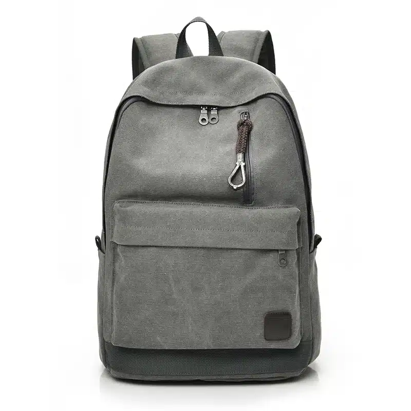 DIDA BEAR 2017 Women Men Canvas Backpacks Large School Bags For Teenager Boys Girls Travel Laptop Backbag Mochila Rucksack Grey 2