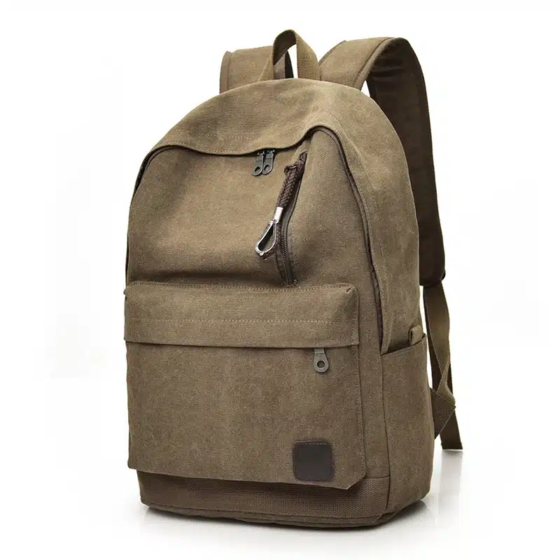 DIDA BEAR 2017 Women Men Canvas Backpacks Large School Bags For Teenager Boys Girls Travel Laptop Backbag Mochila Rucksack Grey 5