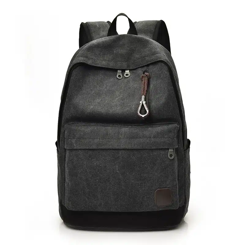 DIDA BEAR 2017 Women Men Canvas Backpacks Large School Bags For Teenager Boys Girls Travel Laptop Backbag Mochila Rucksack Grey 8