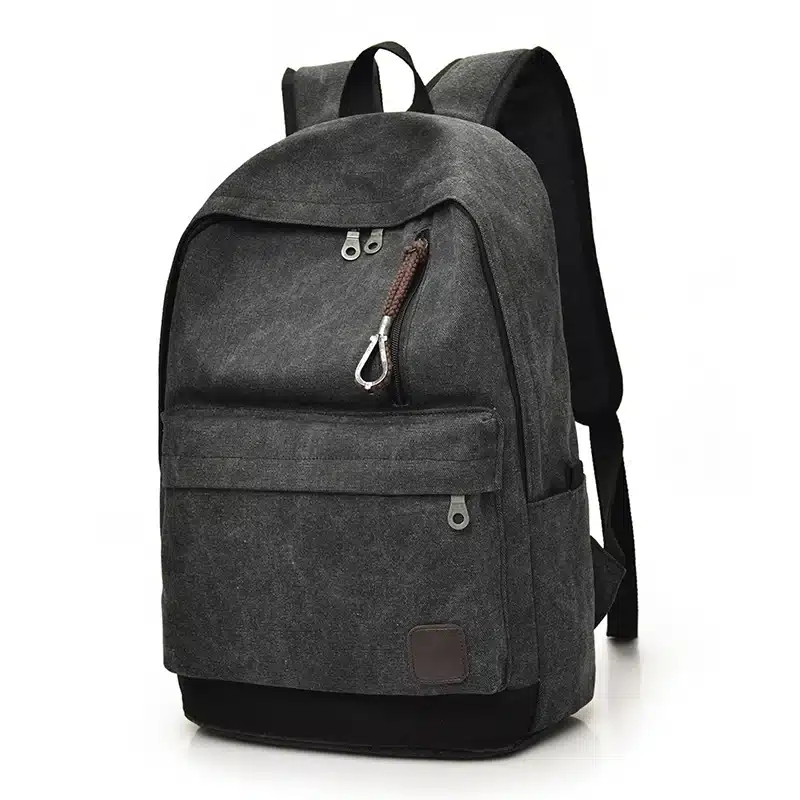DIDA BEAR 2017 Women Men Canvas Backpacks Large School Bags For Teenager Boys Girls Travel Laptop Backbag Mochila Rucksack Grey 9
