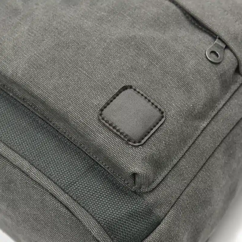 DIDA BEAR 2017 Women Men Canvas Backpacks Large School Bags For Teenager Boys Girls Travel Laptop Backbag Mochila Rucksack Grey 18