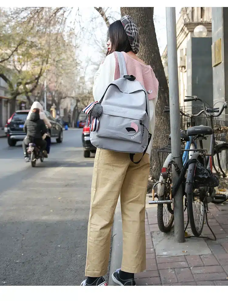 2018 New Women Canvas Backpacks High Quality School Bags for Teenage Girls Fashion Colleage Students Backbag Women Rucksacks 10