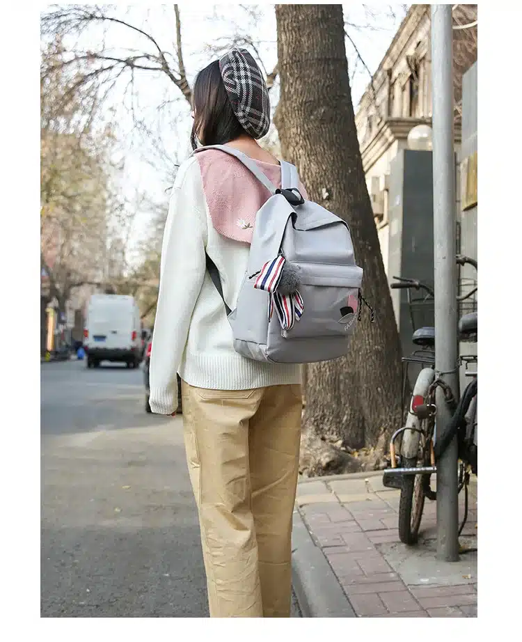 2018 New Women Canvas Backpacks High Quality School Bags for Teenage Girls Fashion Colleage Students Backbag Women Rucksacks 12