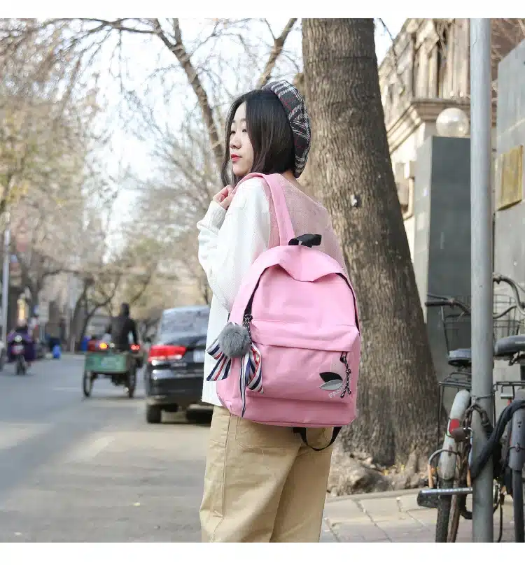 2018 New Women Canvas Backpacks High Quality School Bags for Teenage Girls Fashion Colleage Students Backbag Women Rucksacks 14