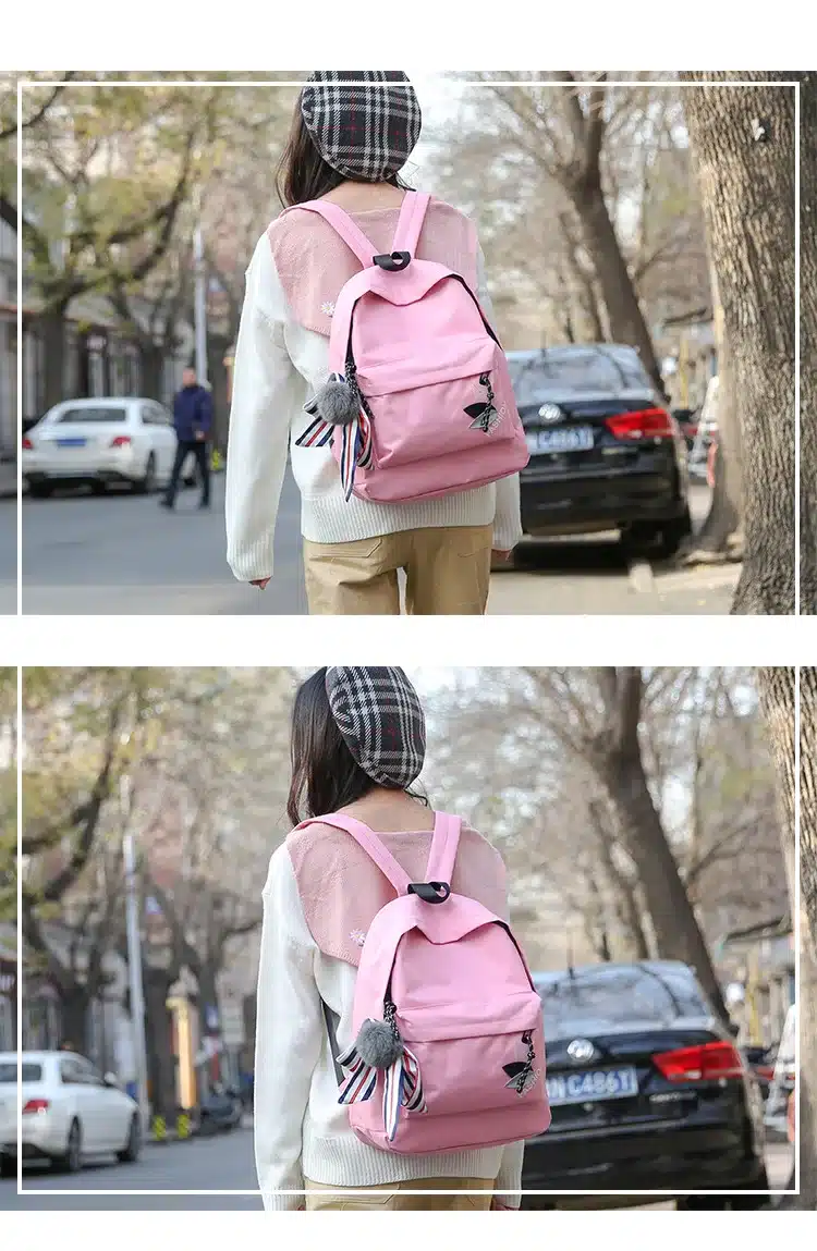2018 New Women Canvas Backpacks High Quality School Bags for Teenage Girls Fashion Colleage Students Backbag Women Rucksacks 15