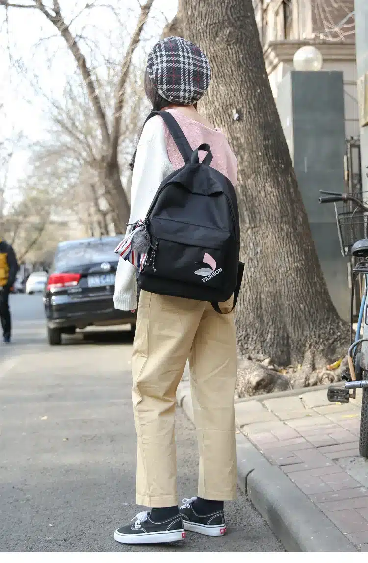 2018 New Women Canvas Backpacks High Quality School Bags for Teenage Girls Fashion Colleage Students Backbag Women Rucksacks 17