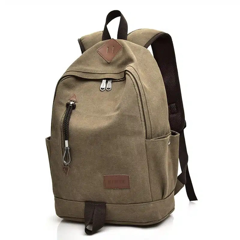 DIDA BEAR New Unisex Men Canvas Backpacks Large School Bags For Teenagers Boys Girls Travel Laptop Backbag Mochila Rucksack Grey 16