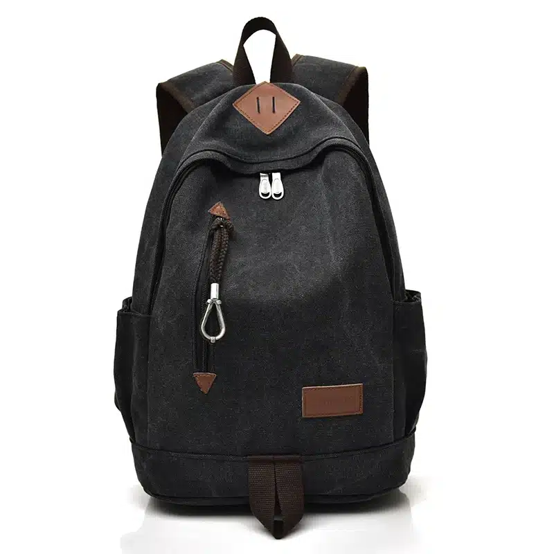 DIDA BEAR New Unisex Men Canvas Backpacks Large School Bags For Teenagers Boys Girls Travel Laptop Backbag Mochila Rucksack Grey 17