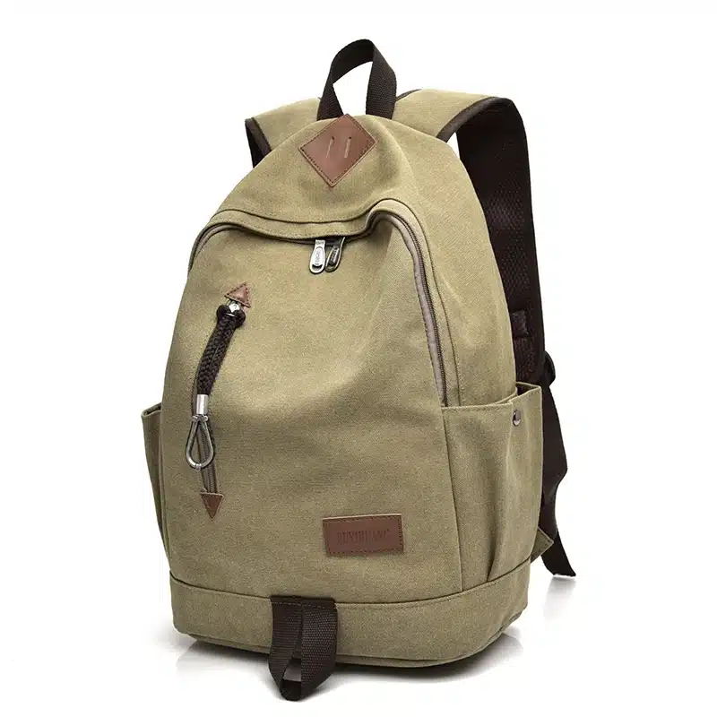 DIDA BEAR New Unisex Men Canvas Backpacks Large School Bags For Teenagers Boys Girls Travel Laptop Backbag Mochila Rucksack Grey 20