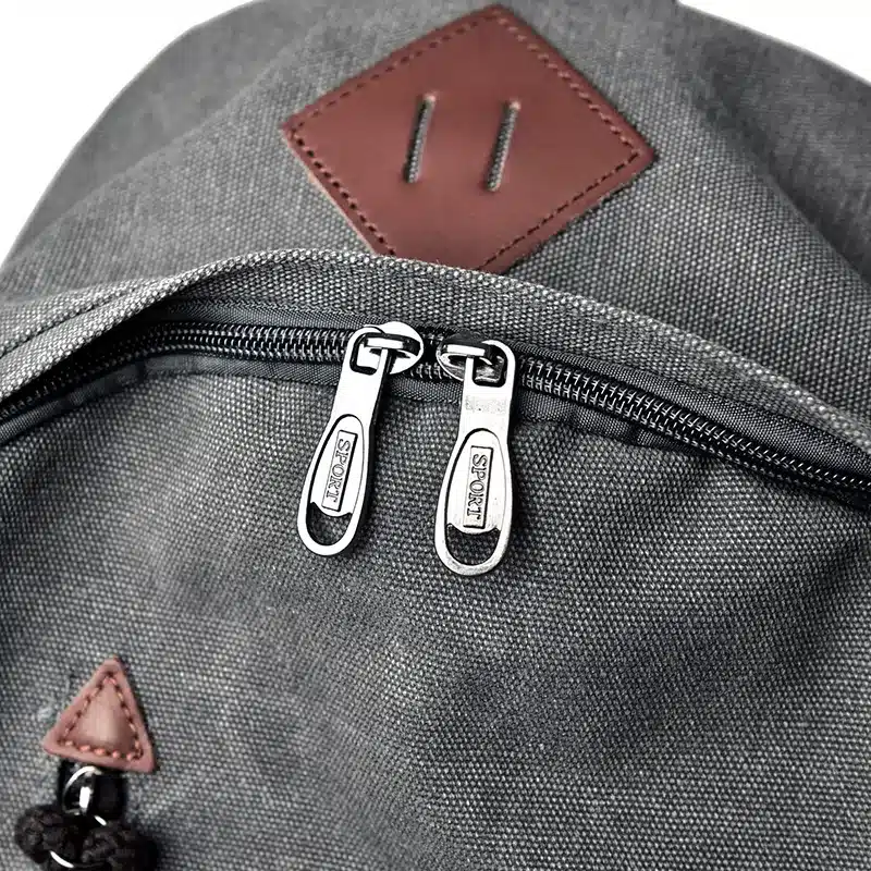 DIDA BEAR New Unisex Men Canvas Backpacks Large School Bags For Teenagers Boys Girls Travel Laptop Backbag Mochila Rucksack Grey 25
