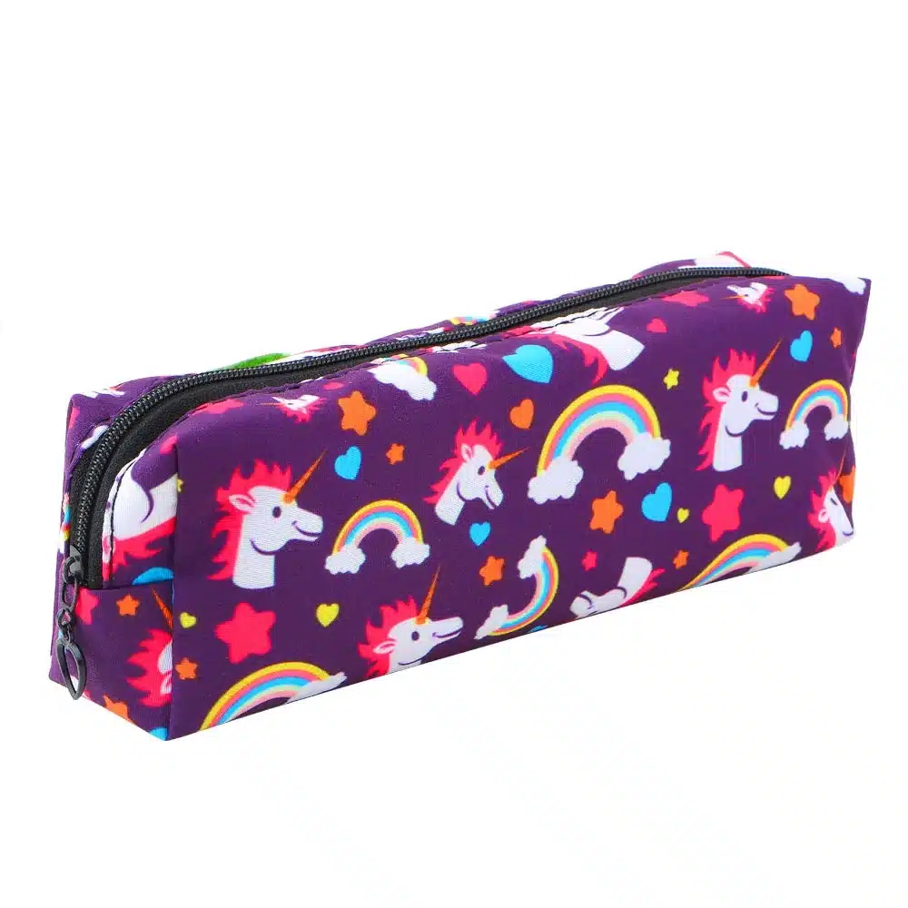 Unicorn Pencil Case Canvas School Supplies Stationery Gift Students Cute Pencil Box Pencil Bag Stationery Office School Supplies 16