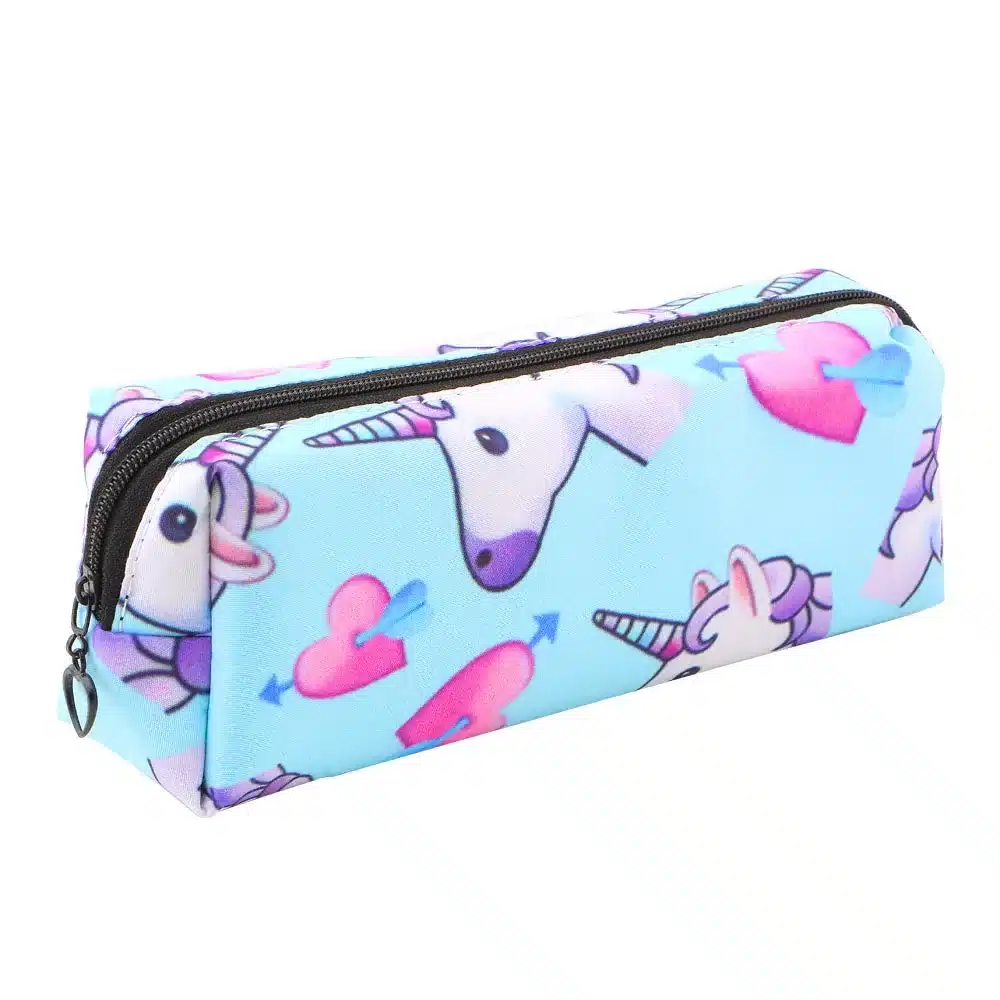 Unicorn Pencil Case Canvas School Supplies Stationery Gift Students Cute Pencil Box Pencil Bag Stationery Office School Supplies 19