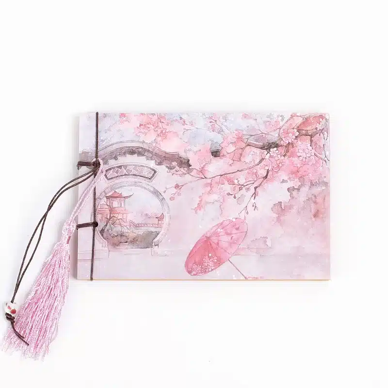 EZONE1PC Chinese Style Vintage Diary Retro NoteBook Sketchbook Stationery Office School Supplies Day Planner Gift for Kids 9