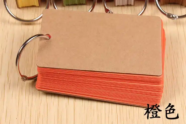 Cute Kawaii Candy Color Blank Kraft Paper Memo Pads Portable Notepads Words Cards Kids Gift Stationery School Supplies 10