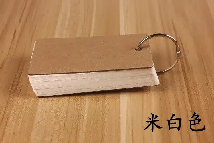 Cute Kawaii Candy Color Blank Kraft Paper Memo Pads Portable Notepads Words Cards Kids Gift Stationery School Supplies 11