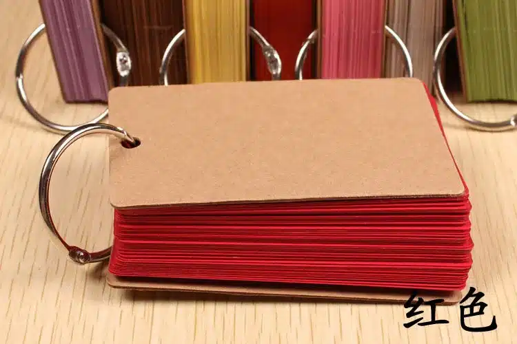 Cute Kawaii Candy Color Blank Kraft Paper Memo Pads Portable Notepads Words Cards Kids Gift Stationery School Supplies 12