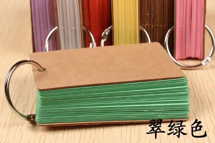 Cute Kawaii Candy Color Blank Kraft Paper Memo Pads Portable Notepads Words Cards Kids Gift Stationery School Supplies 15