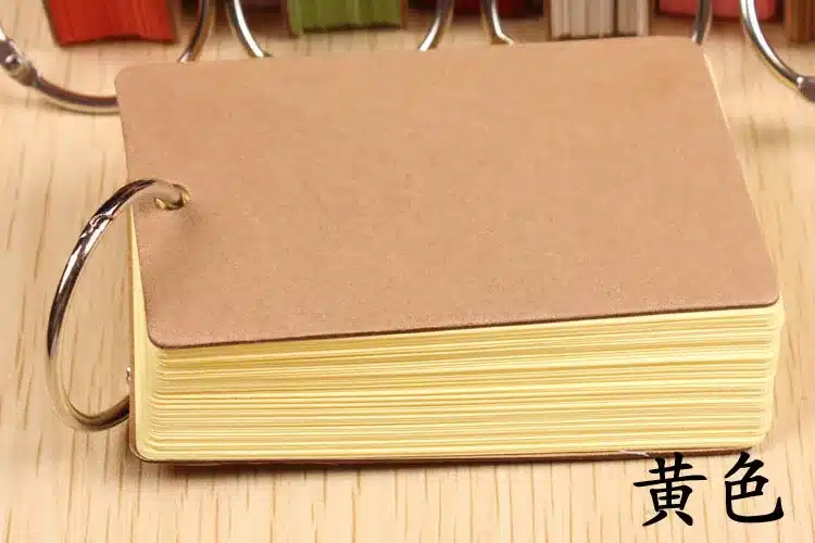 Cute Kawaii Candy Color Blank Kraft Paper Memo Pads Portable Notepads Words Cards Kids Gift Stationery School Supplies 16
