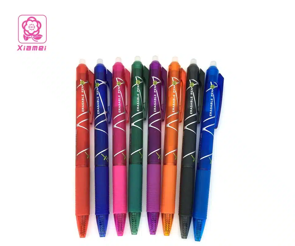 Xiamei 0.5mm Erasable Pen Friction Erasable Gel Ink Pen Student Stationery Black Gel Pens Office School Supplies 8 Colors Choice 10
