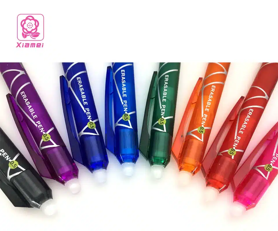 Xiamei 0.5mm Erasable Pen Friction Erasable Gel Ink Pen Student Stationery Black Gel Pens Office School Supplies 8 Colors Choice 14