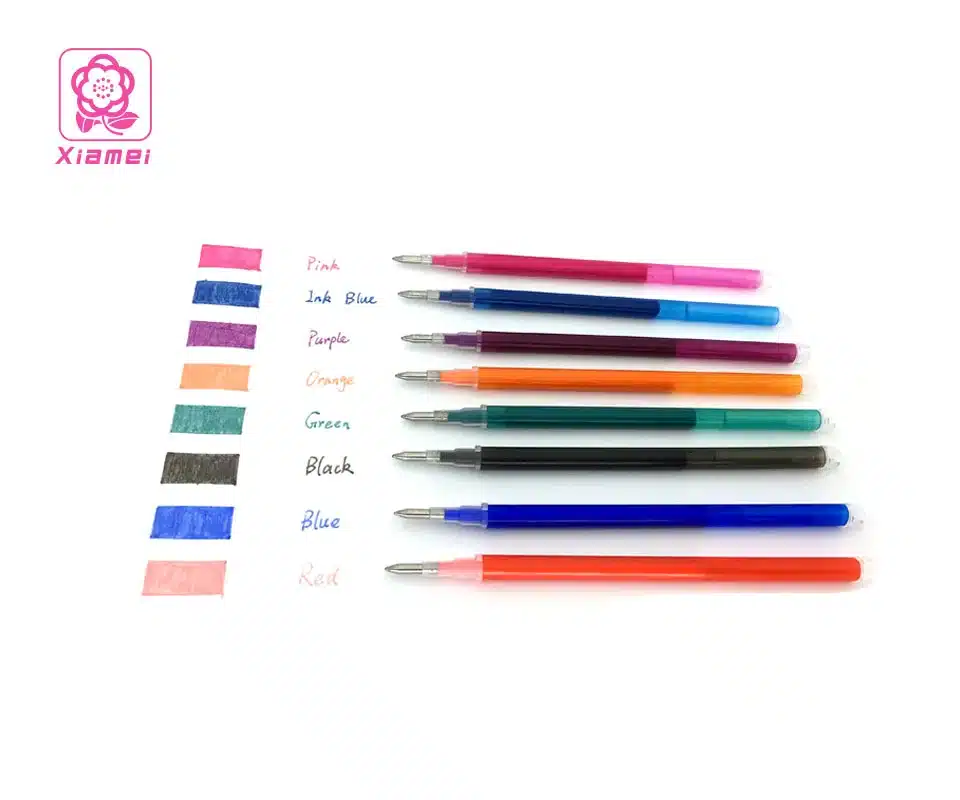 Xiamei 0.5mm Erasable Pen Friction Erasable Gel Ink Pen Student Stationery Black Gel Pens Office School Supplies 8 Colors Choice 16