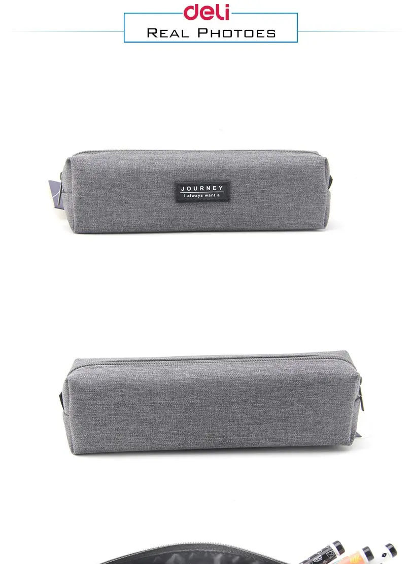 Deli School supplies Stationery Kawaii Pencil case for girl Kids Gift Canvas Pen Bags Cute School pencil case school Pencil Bag 18