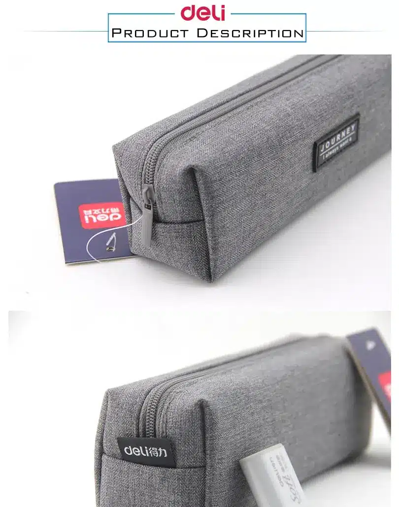 Deli School supplies Stationery Kawaii Pencil case for girl Kids Gift Canvas Pen Bags Cute School pencil case school Pencil Bag 21