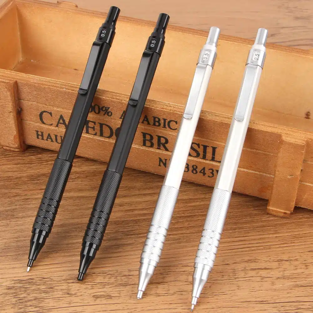 1pcs/lot Cute Mechanical Pencil Lapiz 0.5mm Mechanical Pencils Metal Shell Office & School Stationery Writing Supplies 18