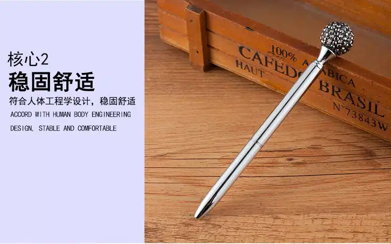 Kawaii Crystal Ball Pens Ballpen Fashion Girl 19 Carat Large Diamond Ballpoint Pens Pens For School Stationery Office Supplies 8