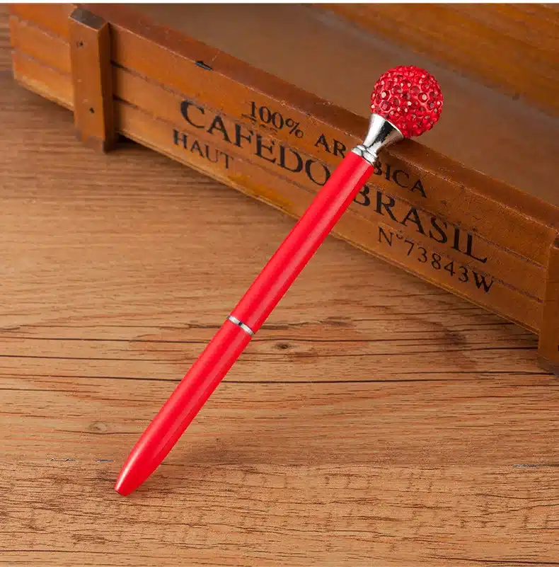 Kawaii Crystal Ball Pens Ballpen Fashion Girl 19 Carat Large Diamond Ballpoint Pens Pens For School Stationery Office Supplies 12