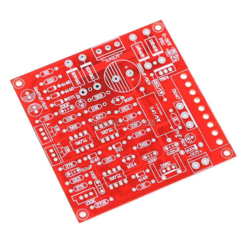2018 NEW Red 0-30V 2mA-3A Continuously Adjustable DC Regulated Power Supply DIY Kit for school education lab E#TN 11