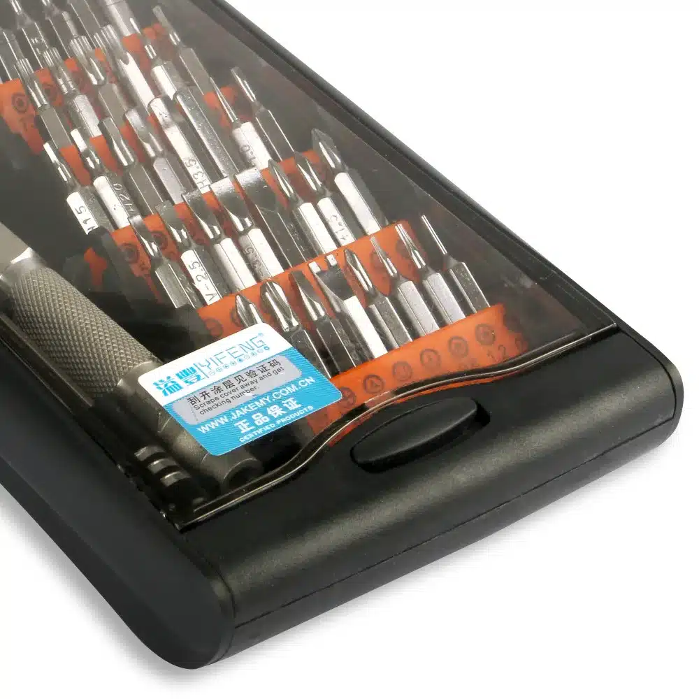 JAKEMY JM-8151 38 in 1 Portable Hardware Hand Tools Set Precision Screwdriver Set Multifunction Tablet PC Phone Repair Tool Kit 14