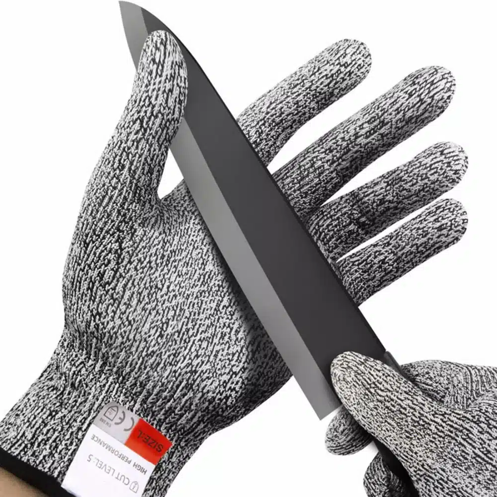 Cut-resistant Anti-Knife Glove Chain Saw Safty Gloves Level 5 Protection Hunting Survival Gear Travel Tool Camping Size L XL 21