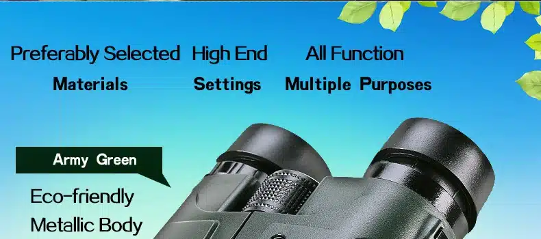 USCAMEL Military HD 10x42 Binoculars Professional Hunting Telescope Zoom High Quality Vision No Infrared Eyepiece Army Green 11