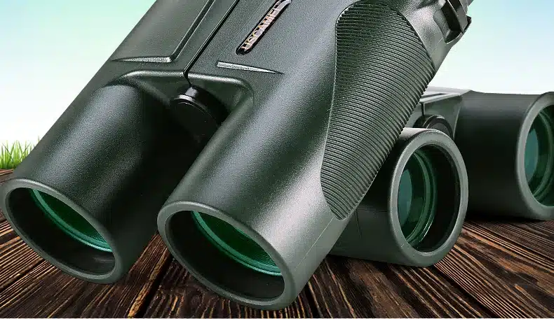 USCAMEL Military HD 10x42 Binoculars Professional Hunting Telescope Zoom High Quality Vision No Infrared Eyepiece Army Green 12