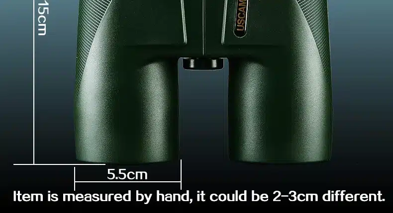 USCAMEL Military HD 10x42 Binoculars Professional Hunting Telescope Zoom High Quality Vision No Infrared Eyepiece Army Green 14