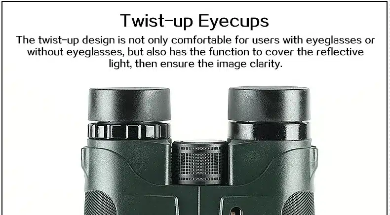 USCAMEL Military HD 10x42 Binoculars Professional Hunting Telescope Zoom High Quality Vision No Infrared Eyepiece Army Green 30
