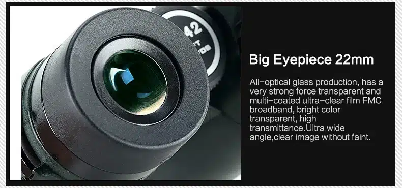 USCAMEL Military HD 10x42 Binoculars Professional Hunting Telescope Zoom High Quality Vision No Infrared Eyepiece Army Green 58