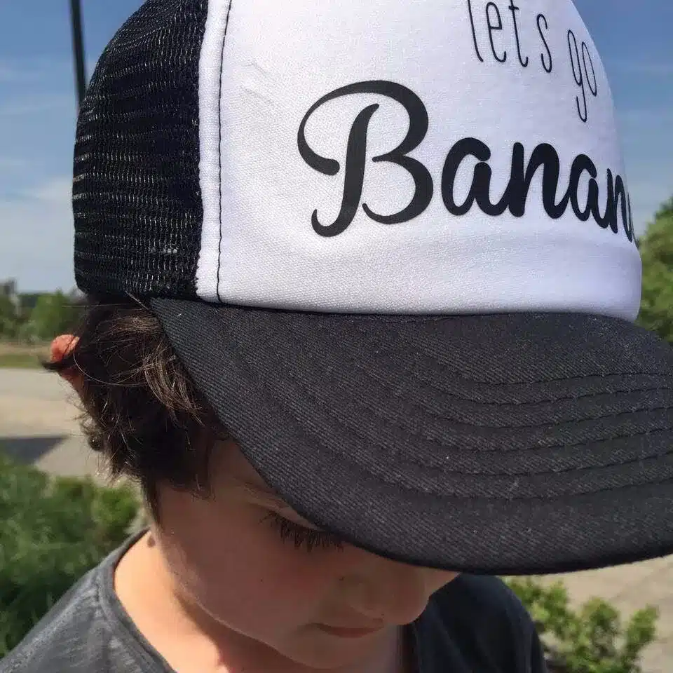 Custom Trucker Cap Kids Free Print Text Logo Boys Girls Personalized Gifts Children Curved Visor Hat Adjustable Free Shipping 4